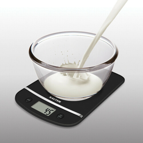 Salter Salter 5kg Aquatronic Electronic Digital Kitchen Scale Black 1056 BKDR 2