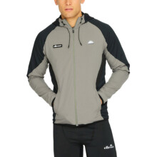 (S) ELLESSE LEVRINO FZ SXY05596 Mens Jacket Lightweight Training Hoodie Smoked Pearl