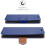 (Blue) For iPhone SE 2020 Phone Wallet Book Leather Case 6