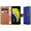 (Blue) For iPhone SE 2020 Phone Wallet Book Leather Case 3