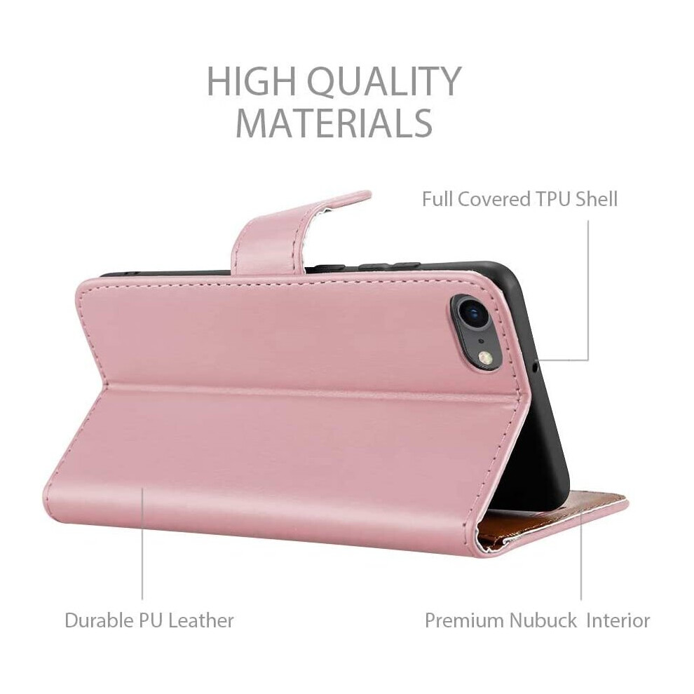 rosegold--for-iphone-se-2020-phone-wallet-book-leather-case