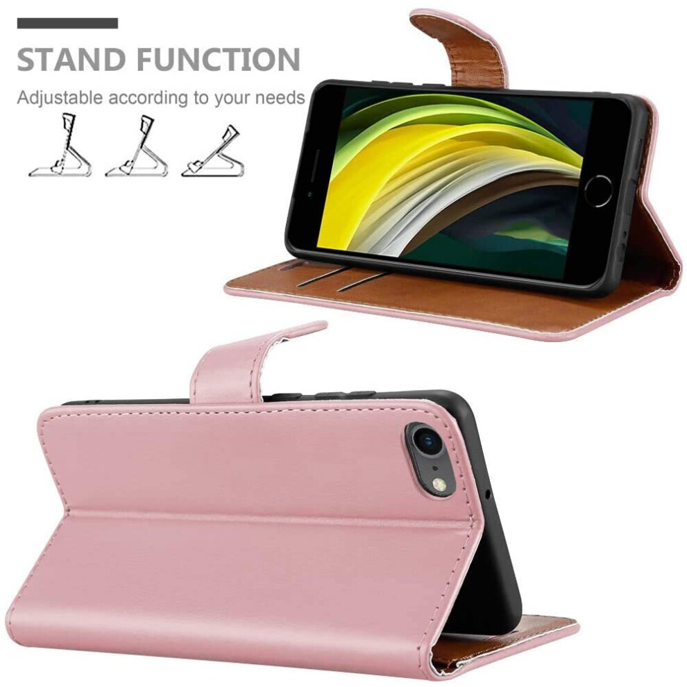 rosegold--for-iphone-se-2020-phone-wallet-book-leather-case