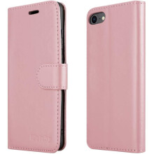 (RoseGold) For iPhone SE 2020 Phone Wallet Book Leather Case