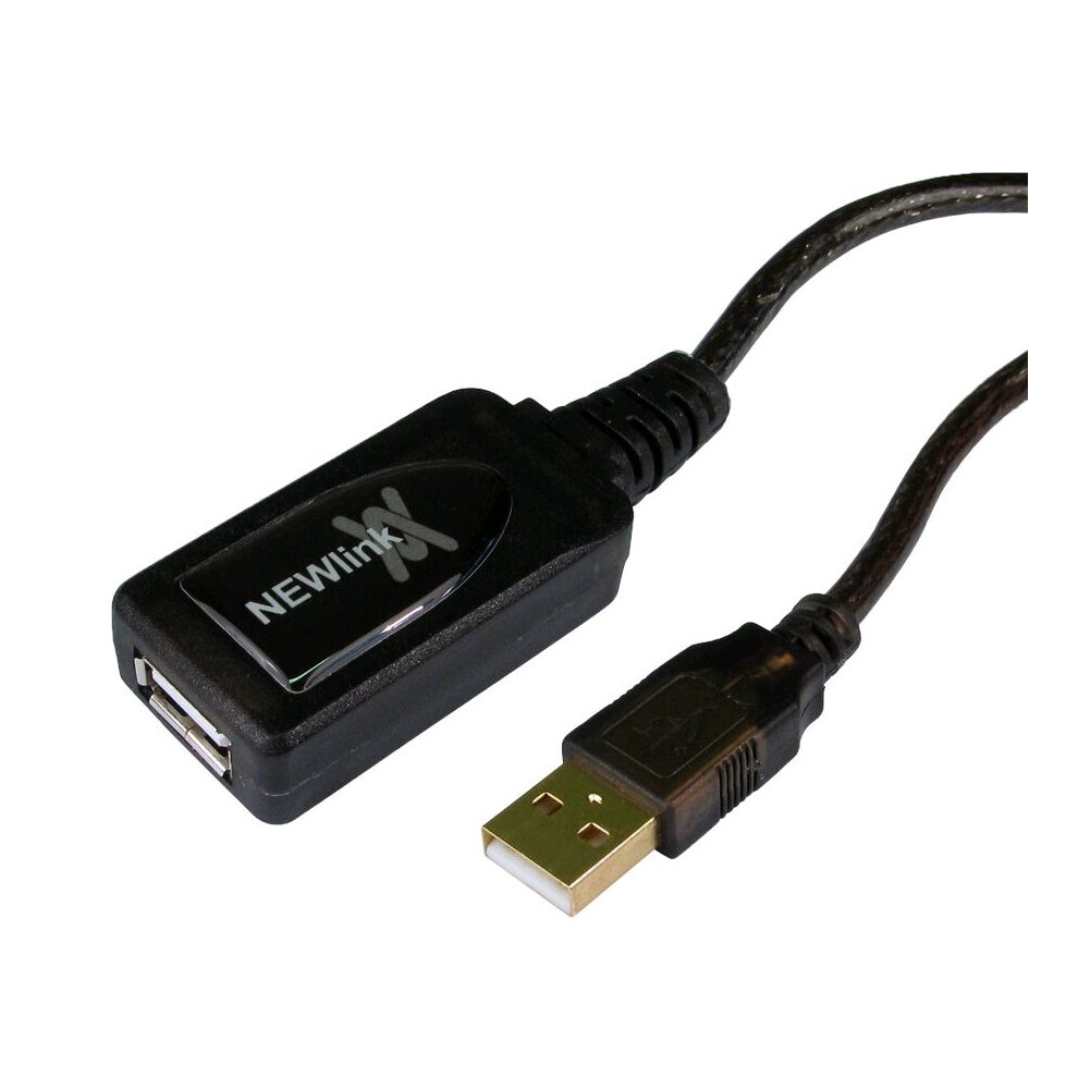 USB 2.0 Hi Speed Repeater Extension Cable Lead 15m