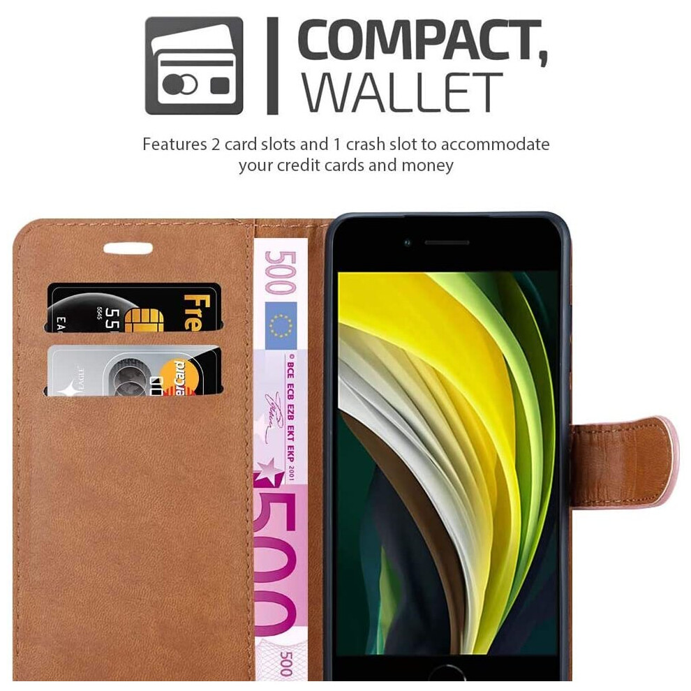 rosegold--for-iphone-se-2020-phone-wallet-book-leather-case