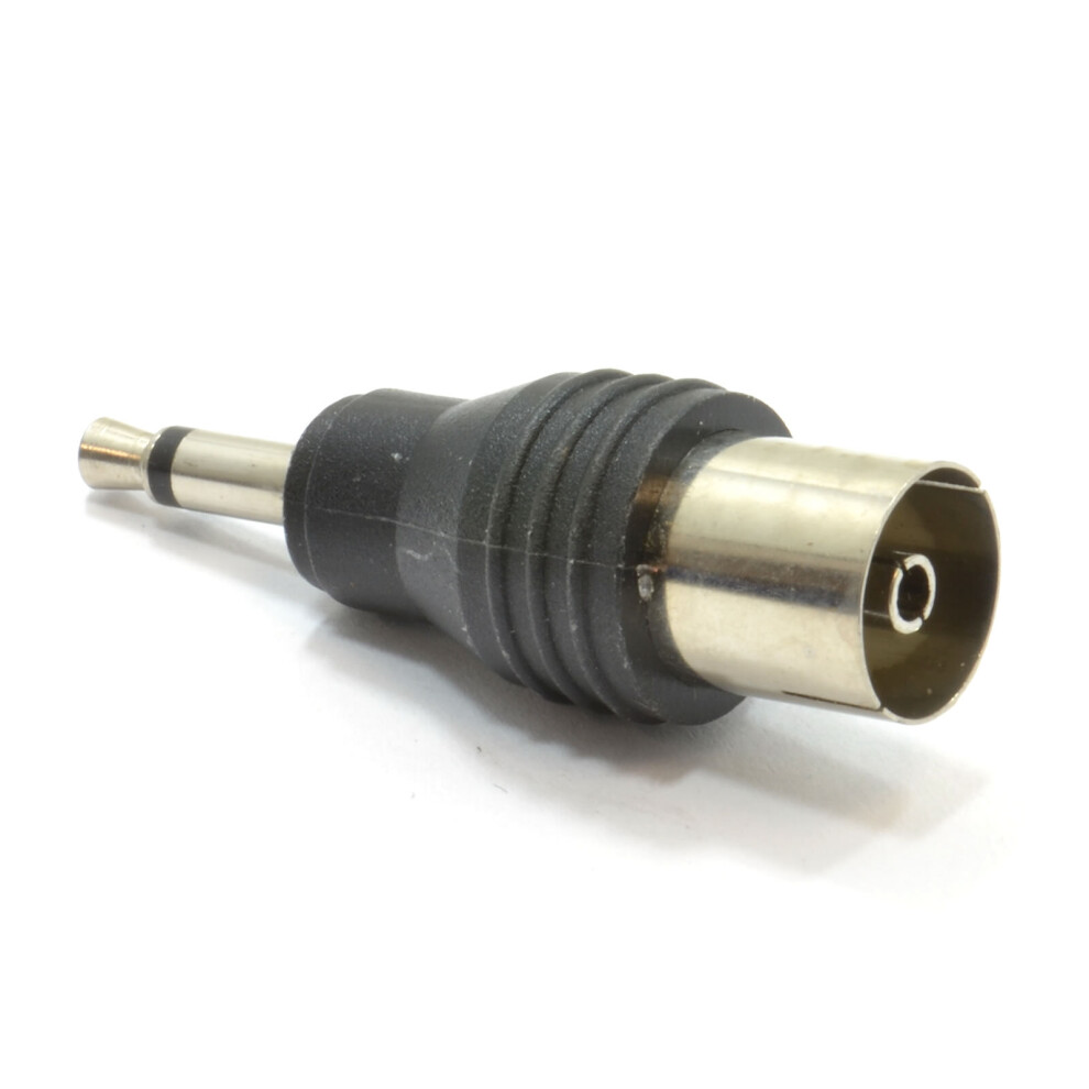 kenable RF Push Type Female Coax Socket to 3.5mm Mono Jack Plug Adapter