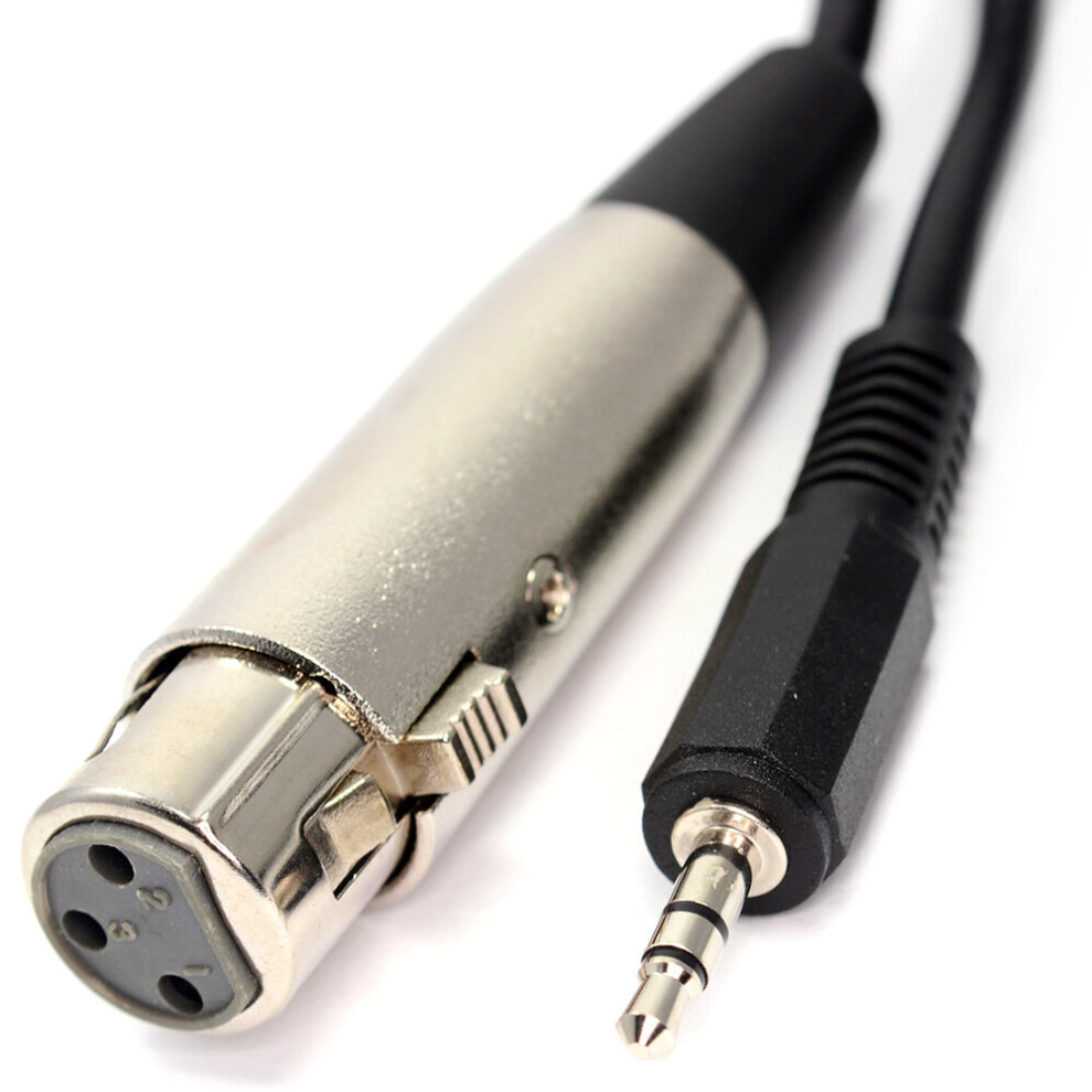 kenable 3.5mm Stereo Jack  PC Laptop  to XLR Female  Mixer Speaker  Cable 2m