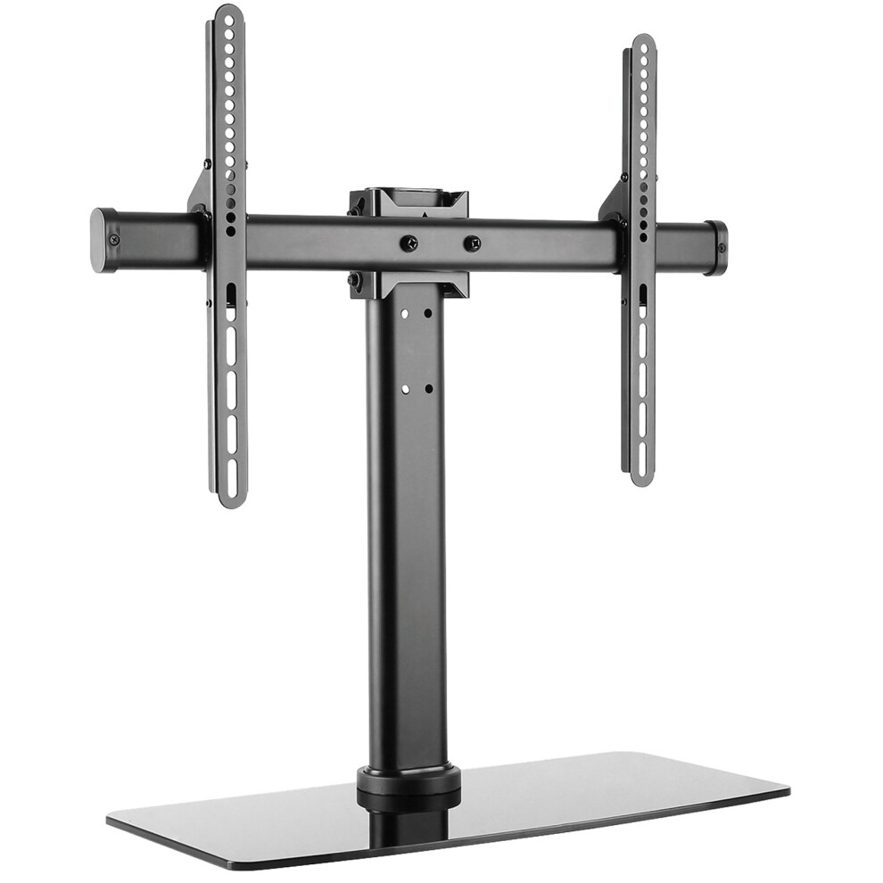 kenable Universal Pedestal Swivel & Tilt TV Stand Glass for 32 to 55 inch TVs