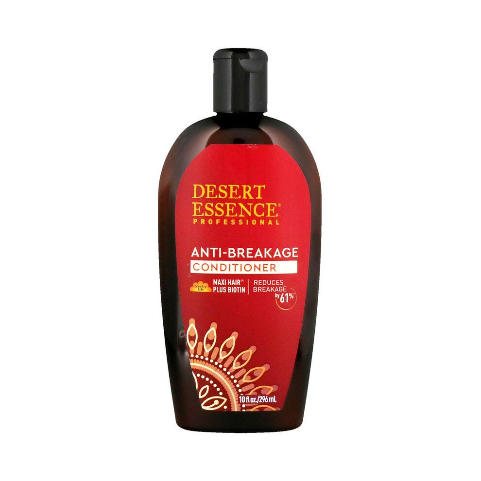 Desert Essence Maxi Hair Plus Biotin Anti-Breakage Conditioner - 10 Fl Oz - Jojoba & Coconut Oils - Promotes Breakage Reduction