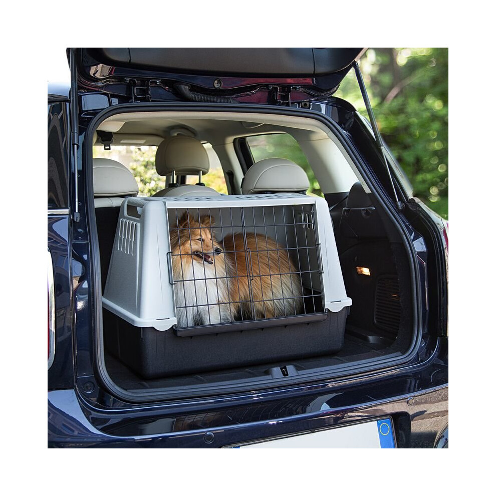 Ferplast Atlas Car Mini Dog Car Carrier, 72 x 41 x 51 cm, Grey