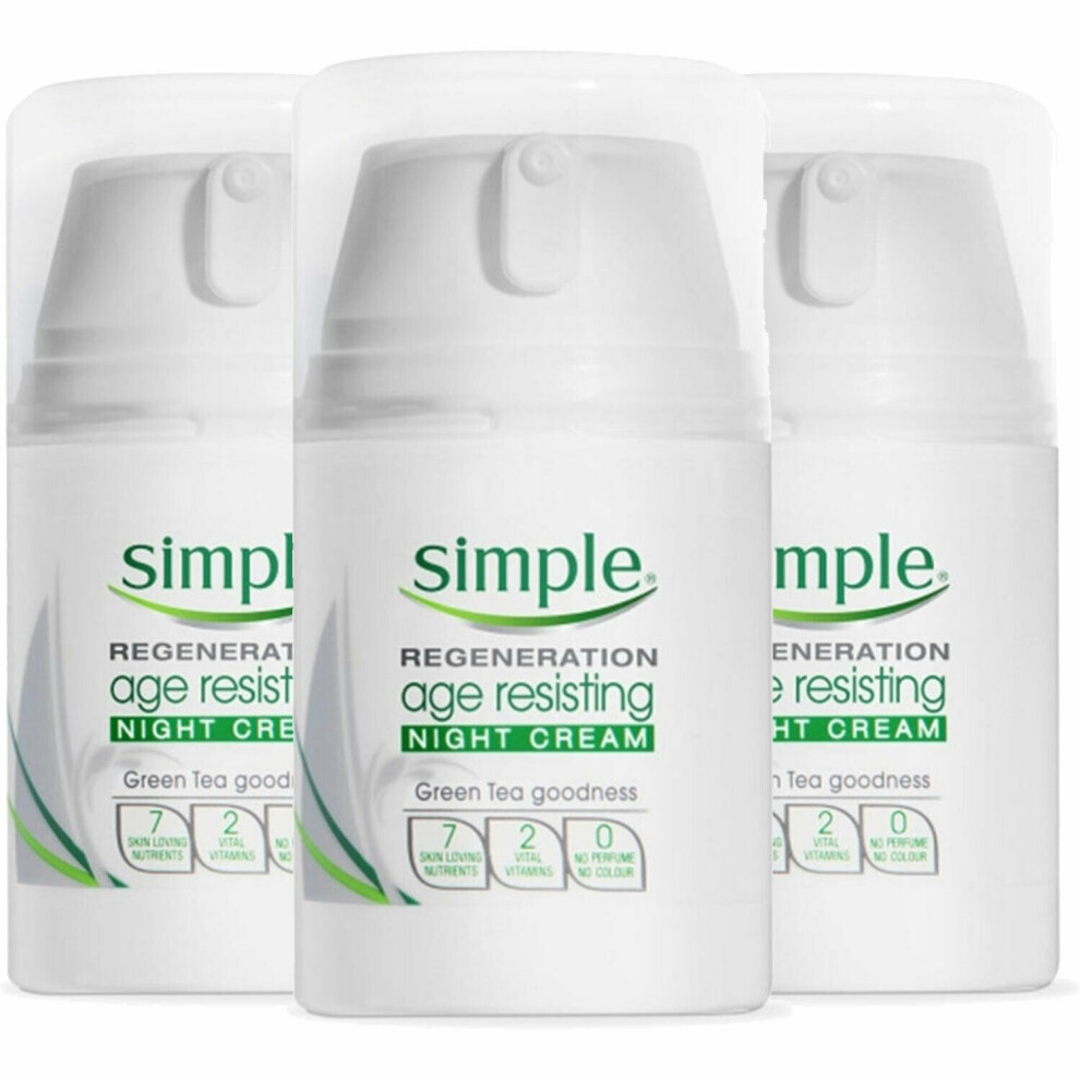 (Night Cream buy 3) Simple Regeneration Day & Night Cream 50ml