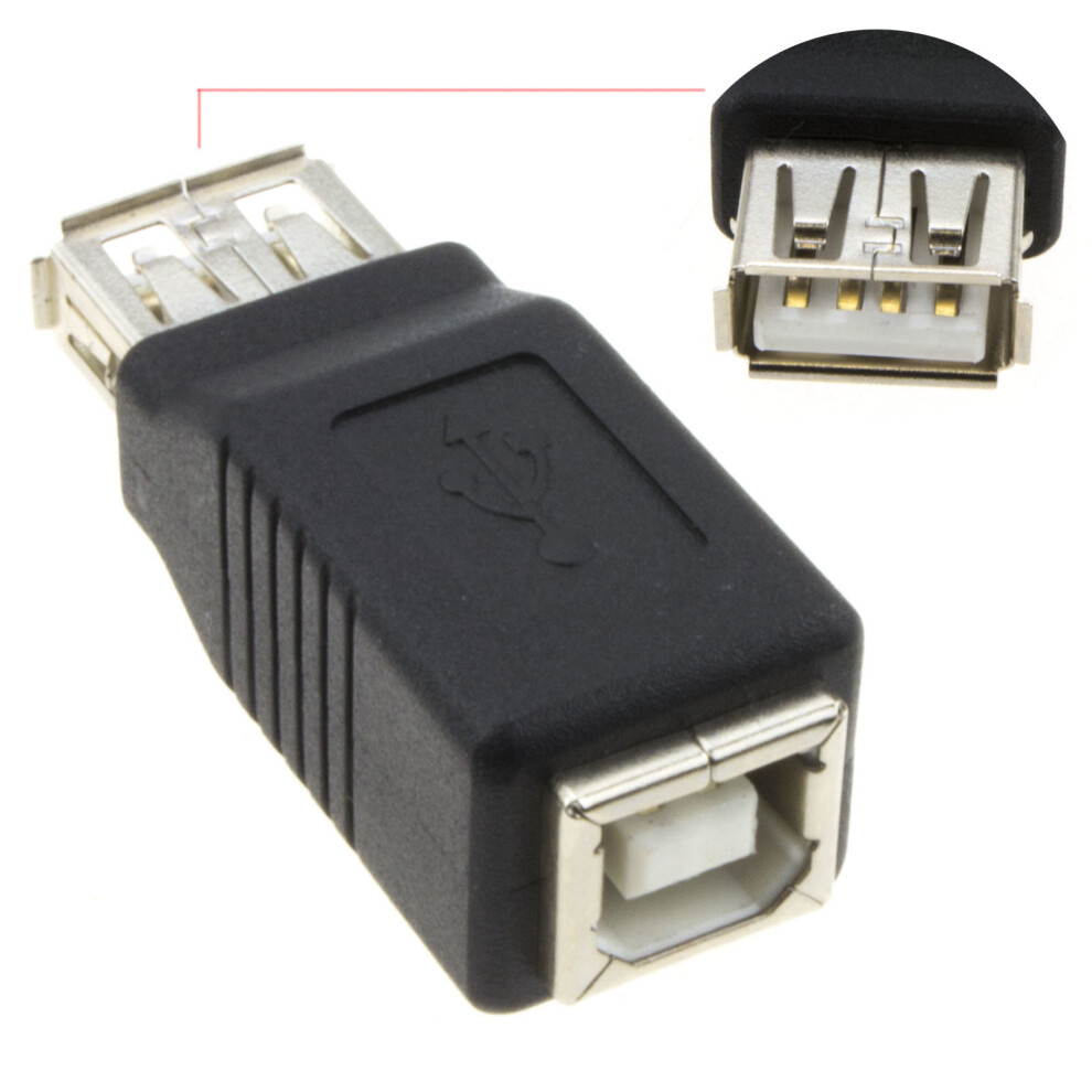Usb 2.0 Adapter/Converter A Female To B Female 5055383406715