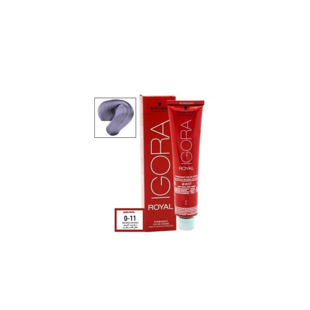 (0-11 Anti-Yellow Concentrate) Schwarzkopf Royal Igora Anti-Yellow Concentrate