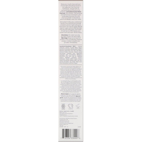 Desert Essence, Ακτιβισμένο Κάρβον Toothpaste, Φρεσκο Μανταρινιού, 6.25 oz (176 g) 1