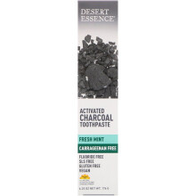 Desert Essence, Aktiviertes Kohlenstoff-Zahnpasta, Frischer Minze, 6,25 oz (176 g)