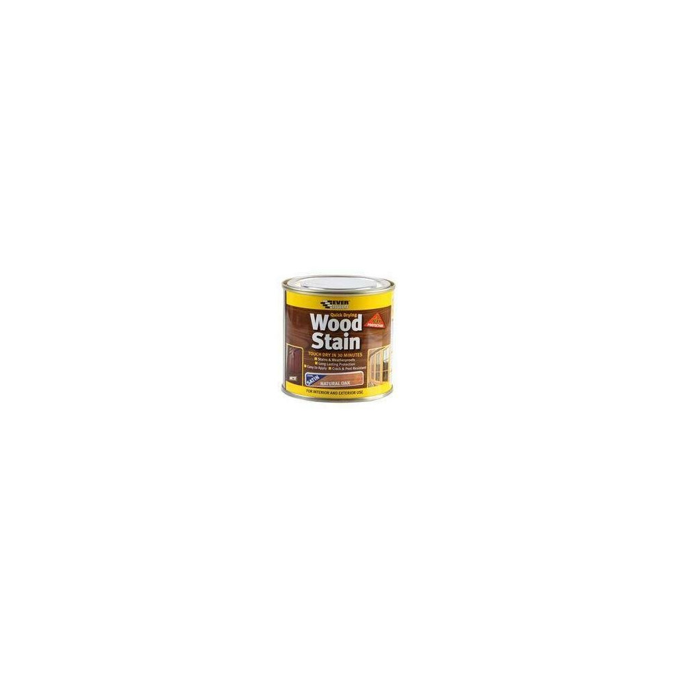 Everbuild WSTAINSNO02 Natural Oak Wood Stain - 250ml