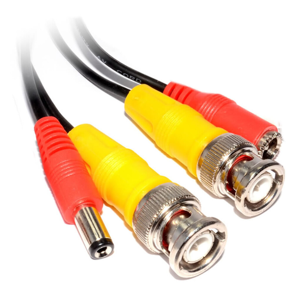 kenable CCTV BNC Plugs & DC 2.1 x 5.5mm Camera Power Shotgun Cable 25m