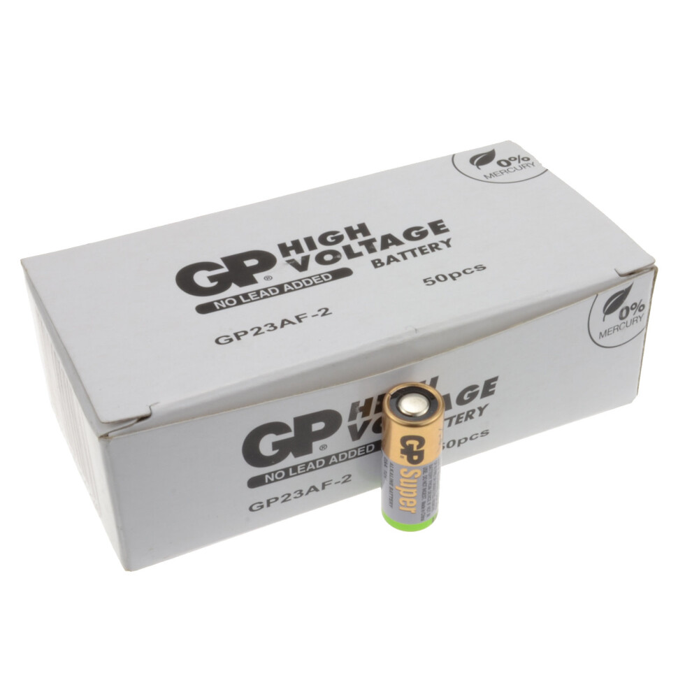 GP 23A Long Lasting 12V Alkaline Remote Control Batteries x 50