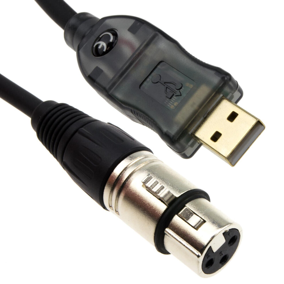 Kenable Audio Interface Cable Usb To Xlr Pc To Microphone Adapter Lead 3M