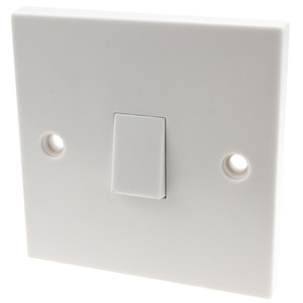 kenable Electrical UK Domestic Household Light 1 Way Single Light Switch White