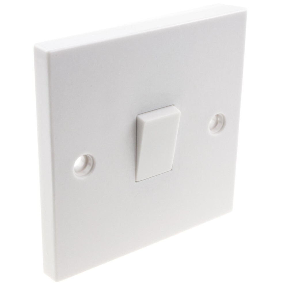 kenable Electrical UK Domestic Household Light 2 Way Single Light Switch White