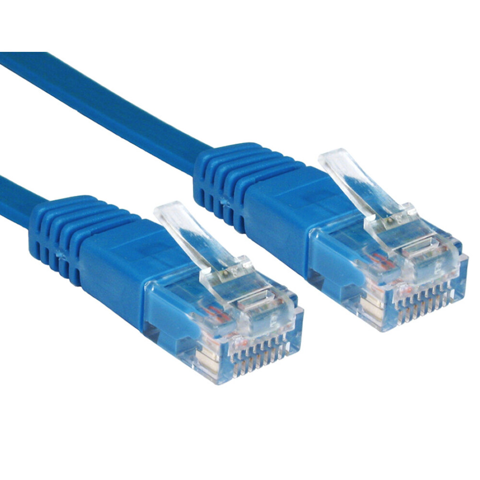 kenable FLAT BLUE Ethernet Network LAN Patch Cable LSOH LSZH Low Smoke  1m