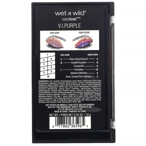 Wet n Wild wet n wild Παλέτα Σκιών 10 Σκηνών, V.I. Purple 2