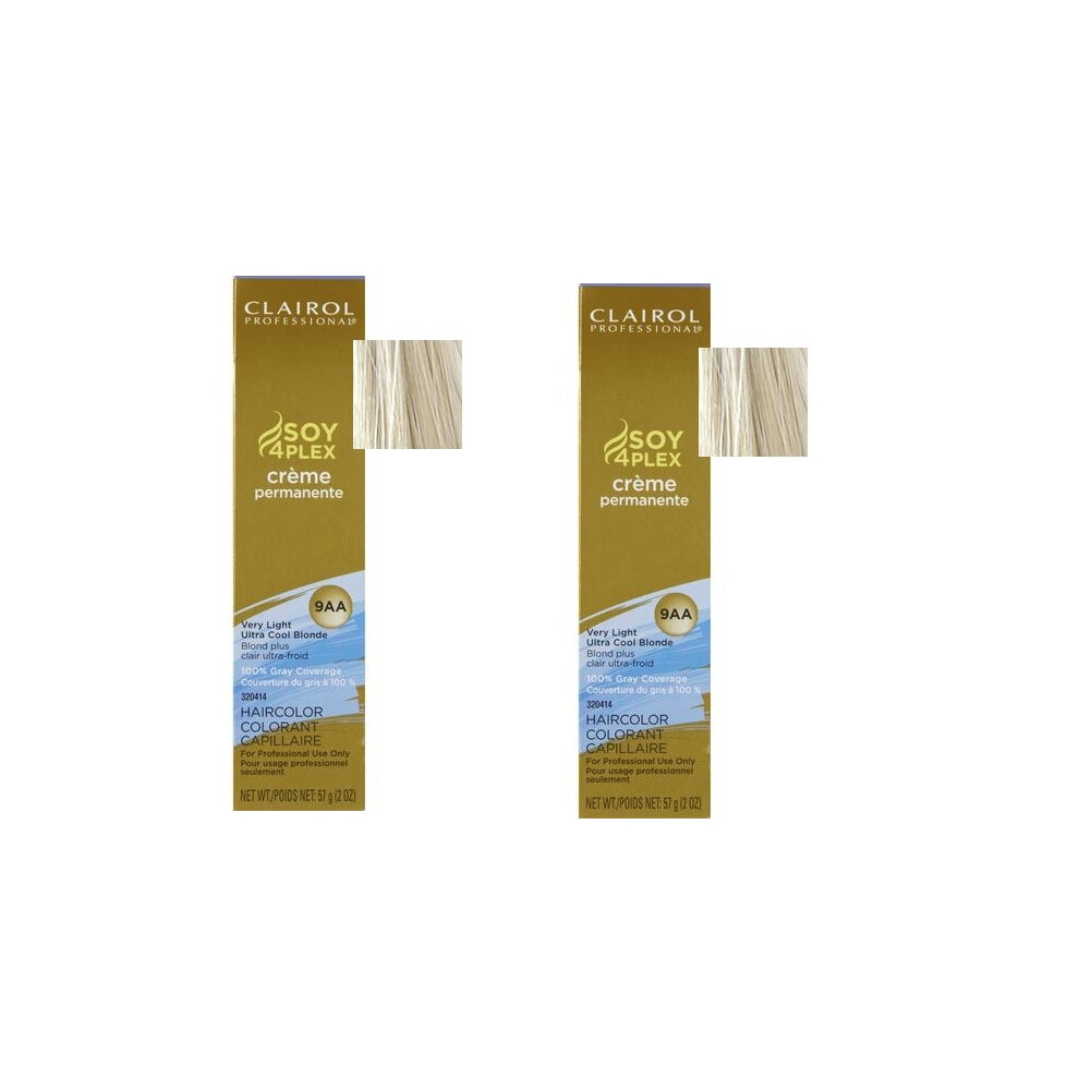 (9AA - Pack of 2) Clairol Soy 4plex Very Light Ultra Cool Blonde 9AA