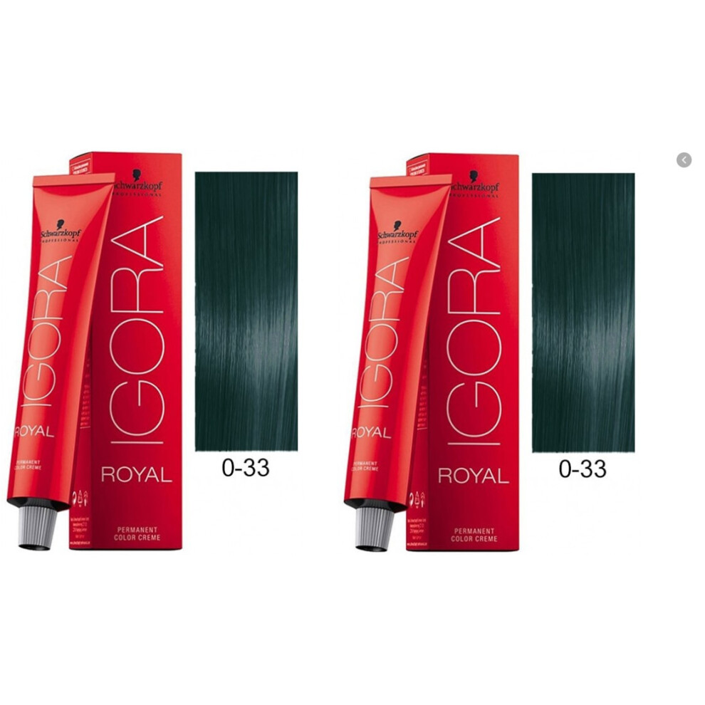 (0-33 - Pack of 2) Schwarzkopf Royal Igora  Anti-Red Concentrate