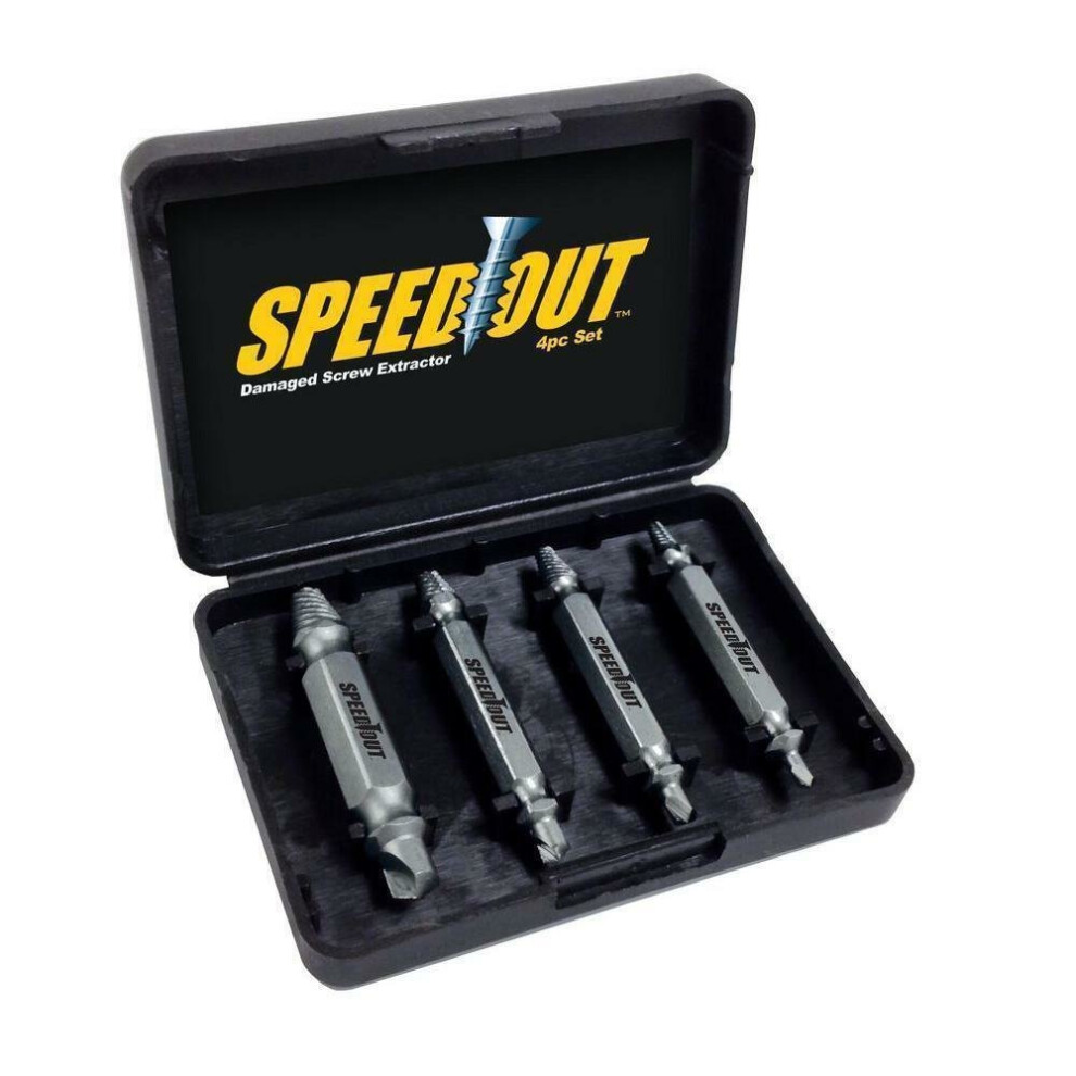 4pc Damaged Screw Extractor Kit