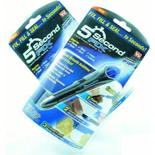 UV Light Fix Quick 5 Second Liquid Plastic Welding Compound Glue Repair Pen Tool 2