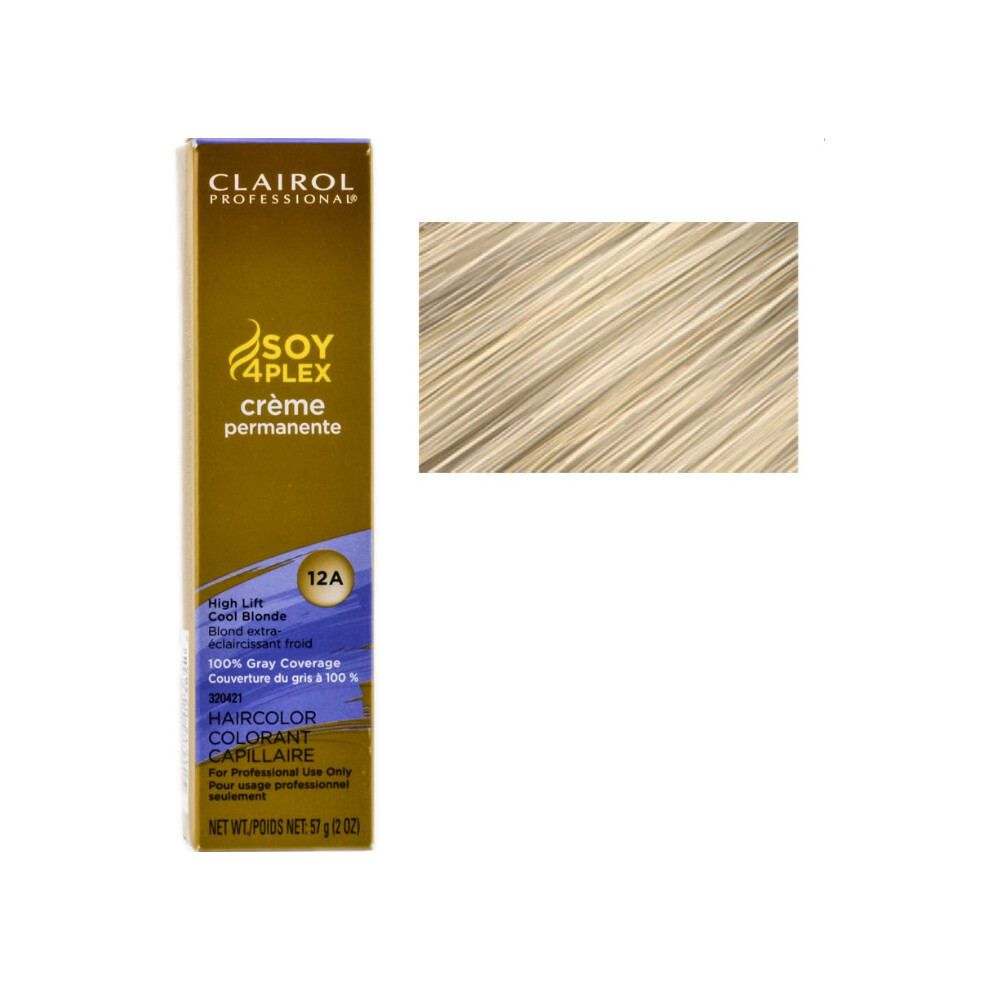 (12A High Lift Cool Blonde) Clairol Soy 4plex High Lift Cool Blonde 12A