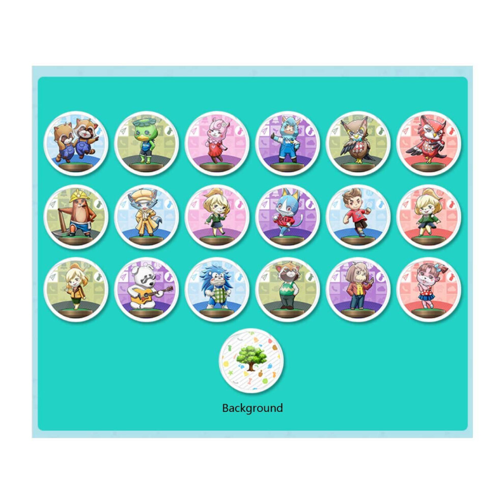 (Mini 18Pcs Cards) Animal Crossing Series Amiibo Nfc Tag Cards For Switch Wii U New3ds 6901891003207