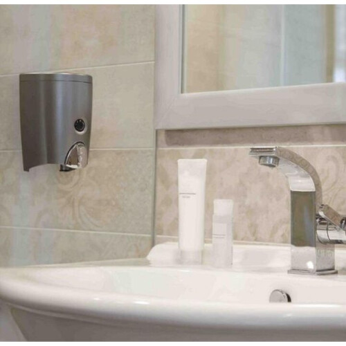 EUROSHOWERS (Grey) 580ml Wall Mounted Soap Dispenser 1