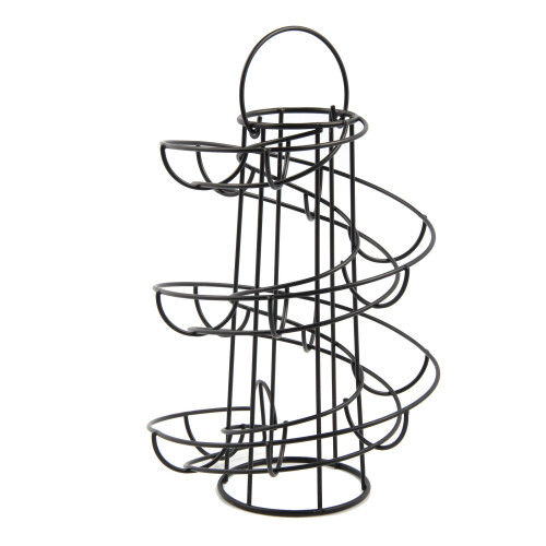 Kitchen Storage Spiral Egg Holder Stand Rack Holds Up To 18 Eggs 1