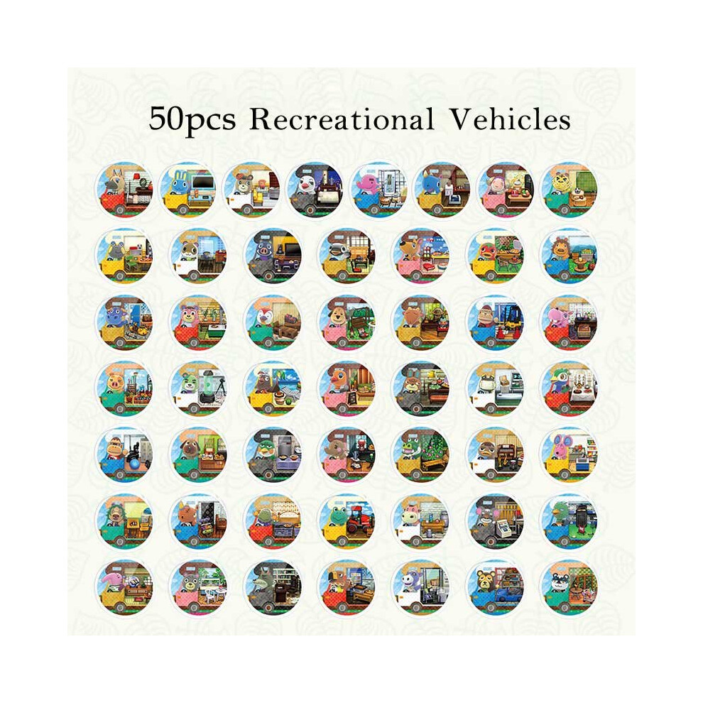 (Mini 50Pcs Recreational Vehicle) Animal Crossing Series Amiibo Nfc Tag Cards For Switch Wii U New3ds 6901891003221