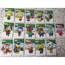 (Standard 16pcs Cards) Animal Crossing Series AMIIBO NFC TAG Cards for Switch WII U New3DS