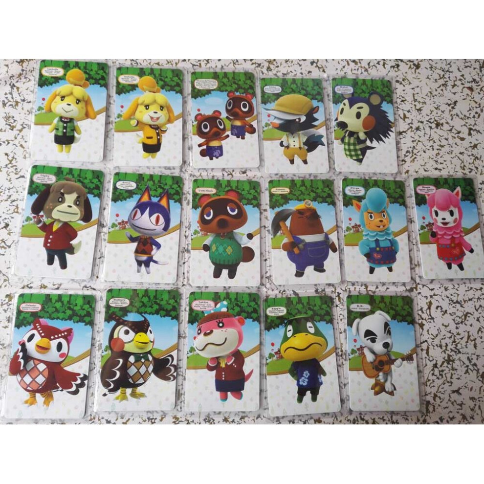 (Standard 16Pcs Cards) Animal Crossing Series Amiibo Nfc Tag Cards For Switch Wii U New3ds 6901891003252