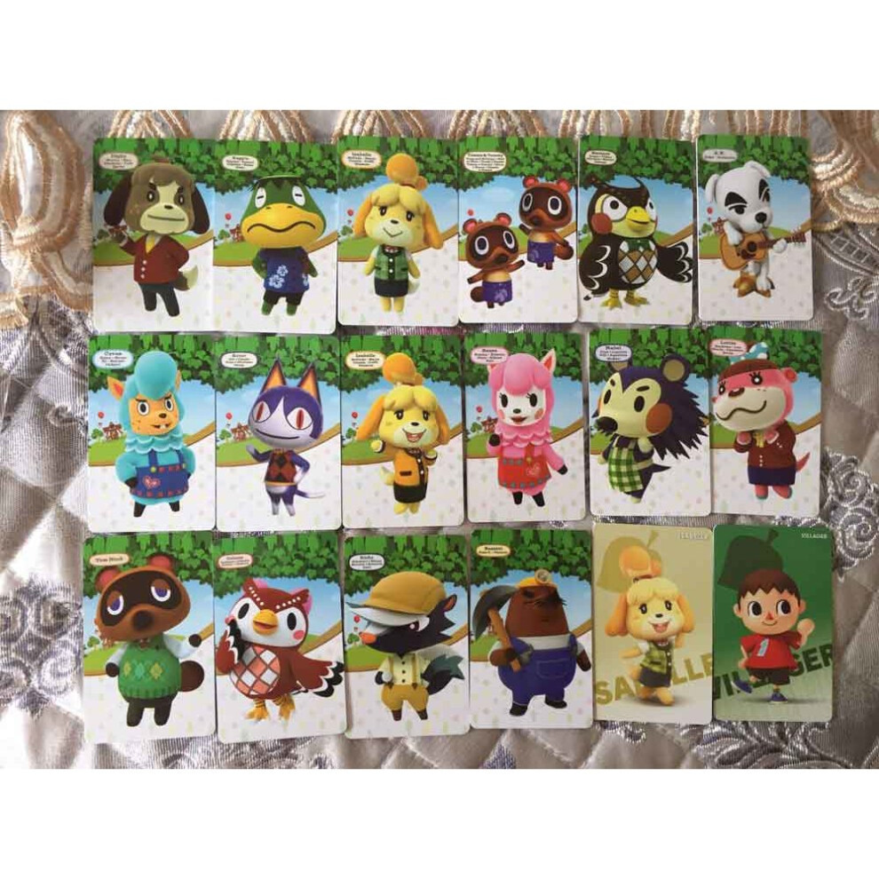 (Standard 18pcs Cards) Animal Crossing Series AMIIBO NFC TAG Cards for Switch WII U New3DS