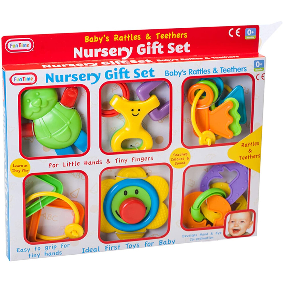 Fun Time Baby's Rattles & Teethers Nursery Gift Set