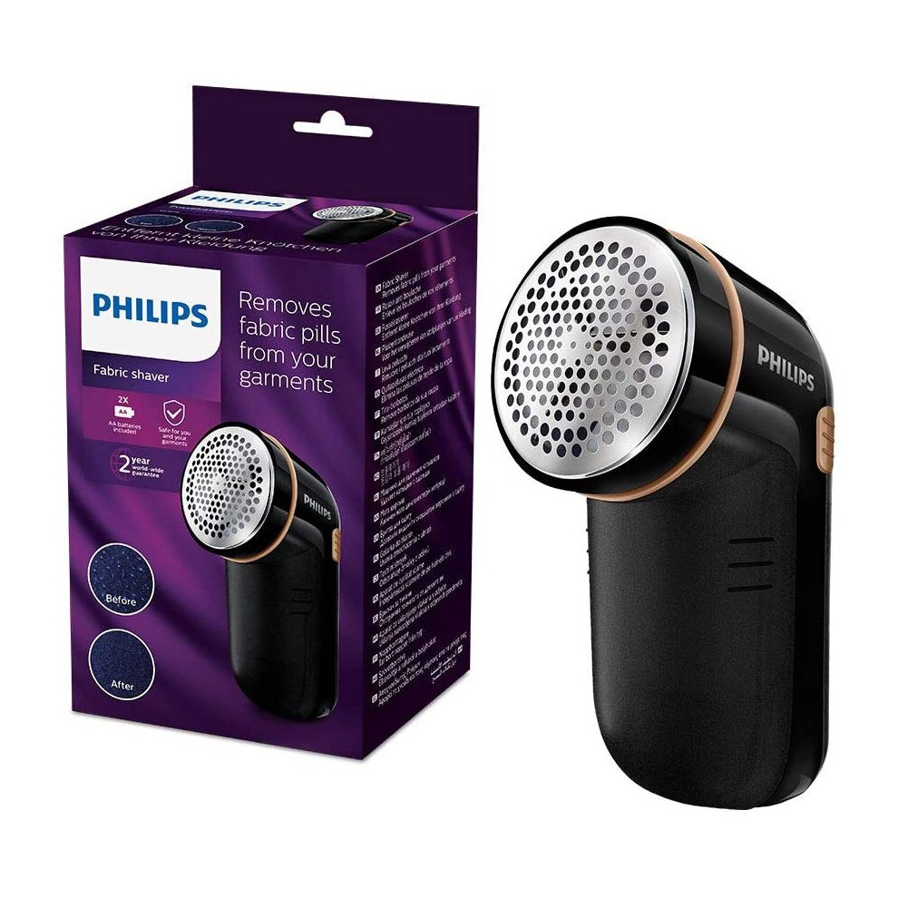 Philips GC026/80 Shaver-GC026/80 Fabric Shaver, Plastic, Black