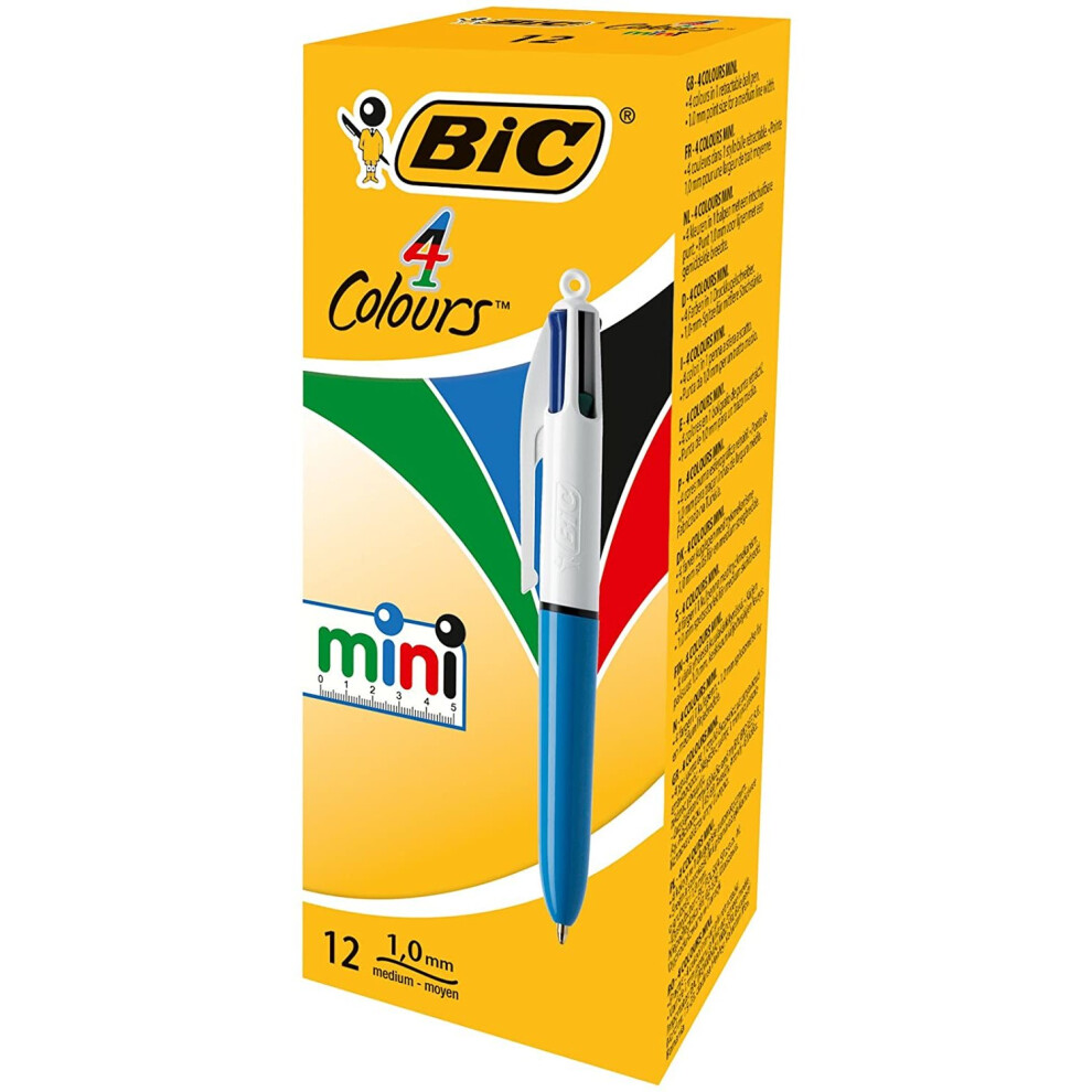 Bic 4 Colours Mini Ballpoint Pens 12 Box