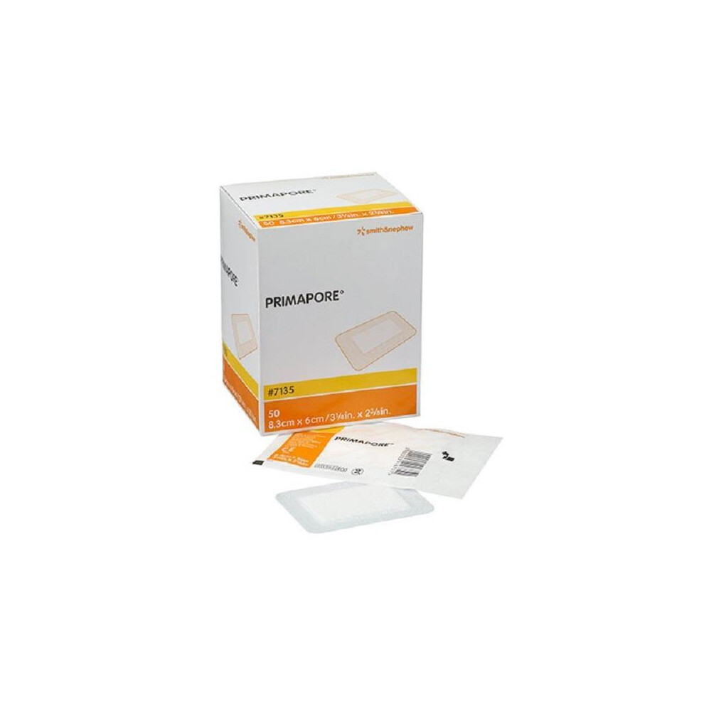 Smith & Nephew Primapore Adhesive Wound Dressing, 8.3Cm X 6Cm, Pack Of 50