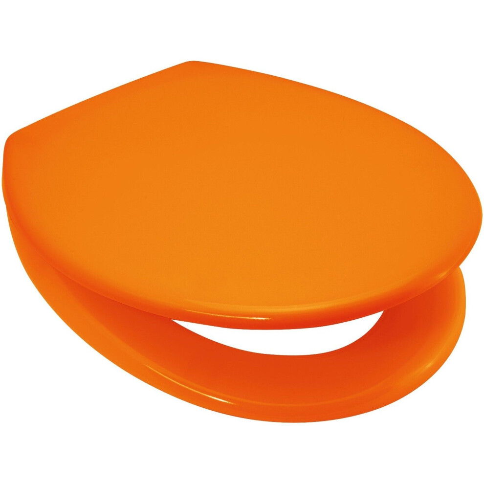 Euroshowers (Orange) Soft Closing Toilet Seat Orange