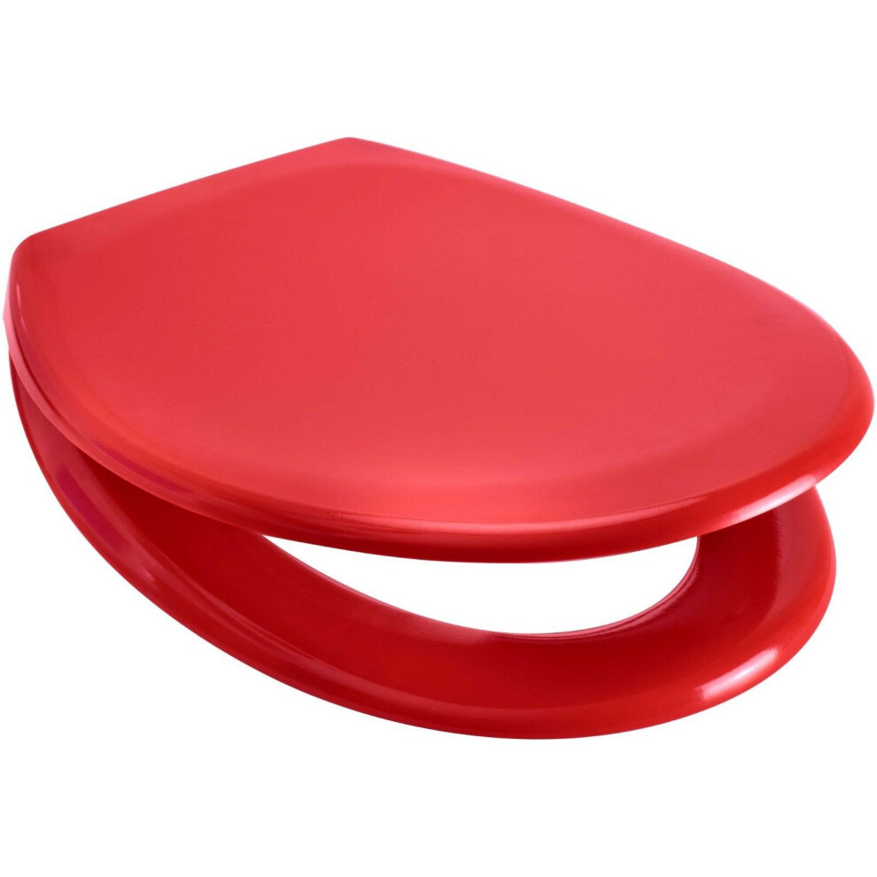 Euroshowers (Red) Soft Closing Toilet Seat Red