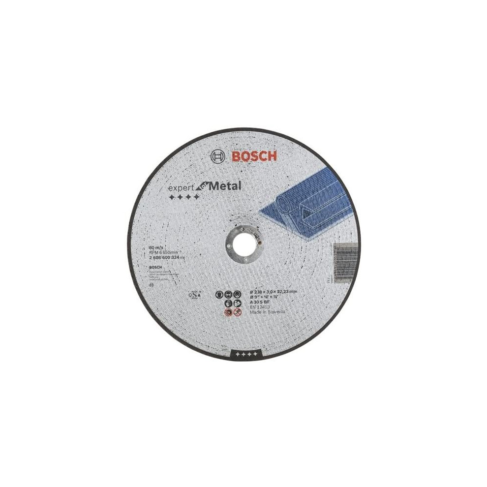 Bosch Professional 2608600324 Expert for Metal Straight Cutting disc, 230 mm