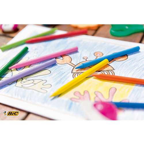BIC Plastidecor børnefarver 18 farver bls BIC 1