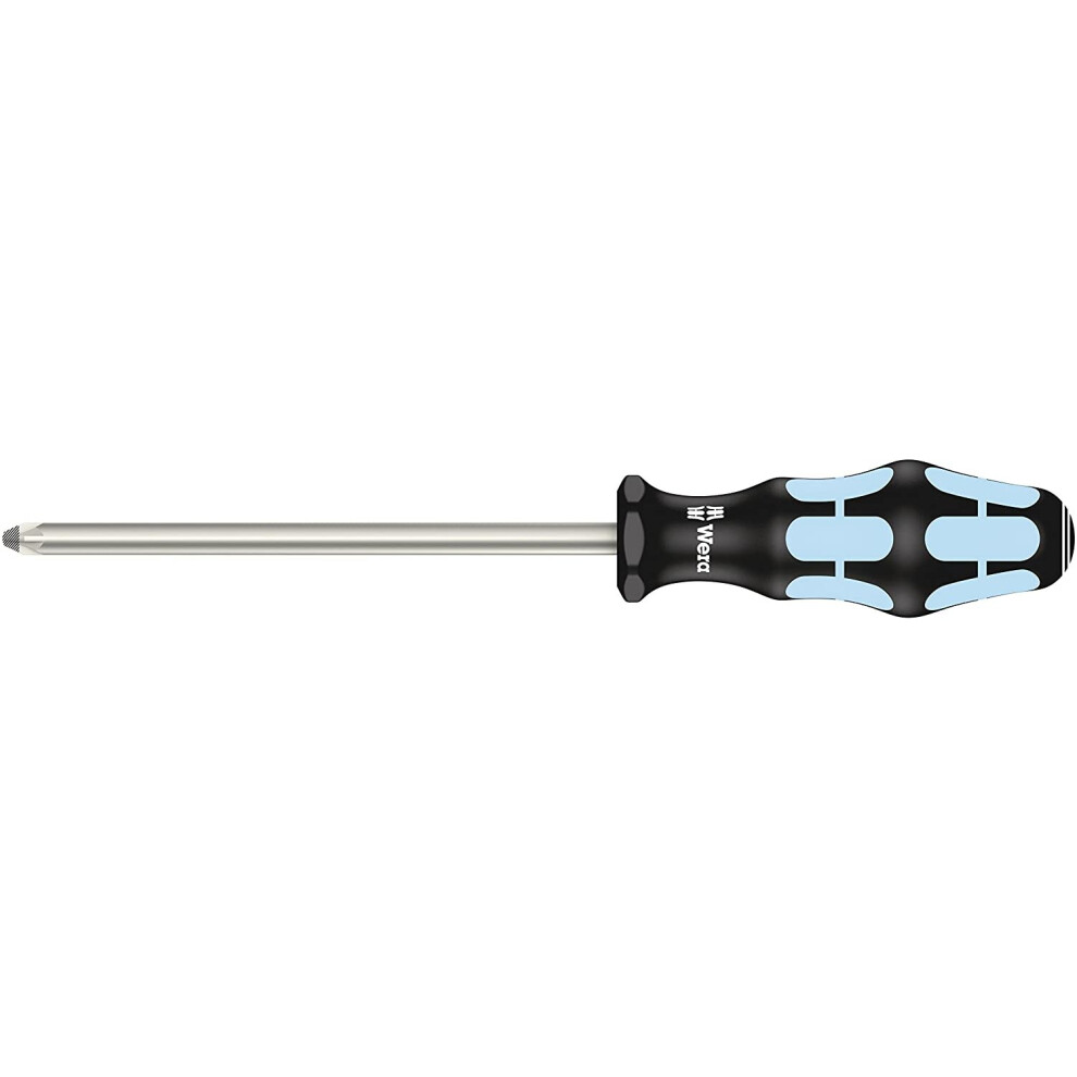 Wera 3355 Pz Kraftform Stainless Steel Lasertip Pozidriv Screwdriver, Pz 3X150mm, 05032033001