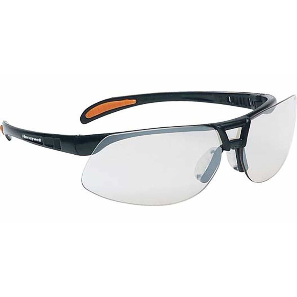 Honeywell 1015366 Protege Floating Lens Eyewear Metallic Black Frame with Clear Anti-Scratch Lens