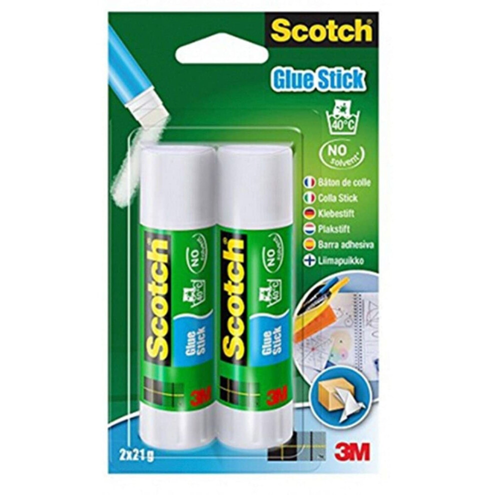 Scotch 21g Glue Sticks (Pack of 2)